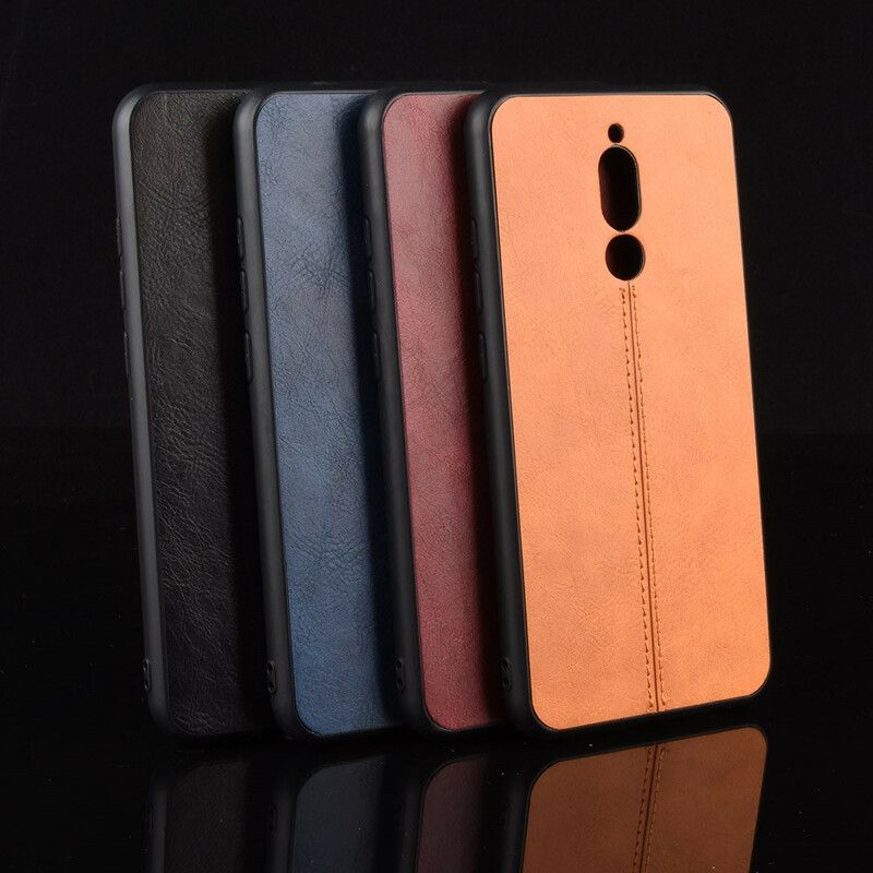 Cover Xiaomi Redmi 8 Søm Lædereffekt