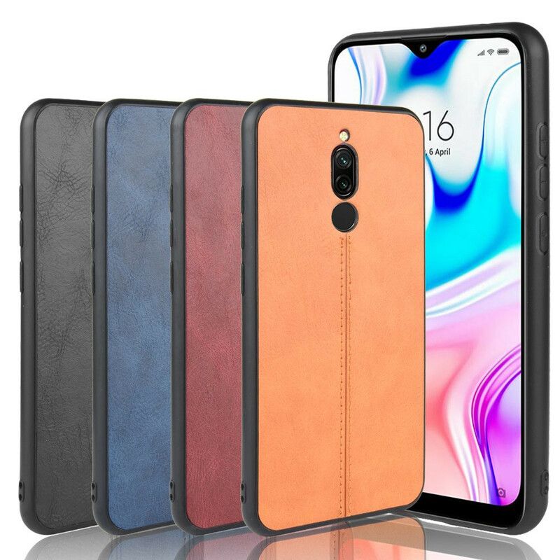 Cover Xiaomi Redmi 8 Søm Lædereffekt