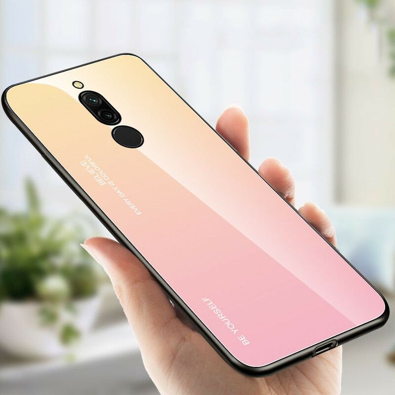 Cover Xiaomi Redmi 8 Vær Dig Selv Hærdet Glas