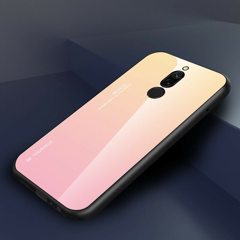 Cover Xiaomi Redmi 8 Vær Dig Selv Hærdet Glas