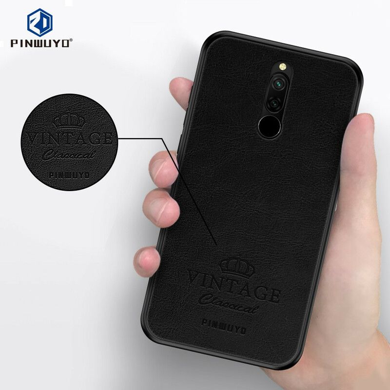 Cover Xiaomi Redmi 8 Vintage Lædereffekt Pinwuyo