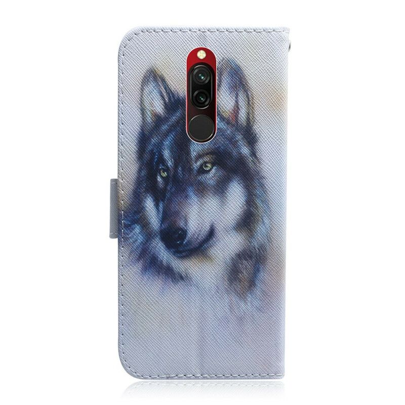 Flip Cover Xiaomi Redmi 8 Hundeblik