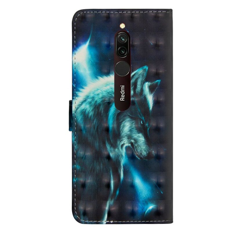 Flip Cover Xiaomi Redmi 8 Majestisk Ulv