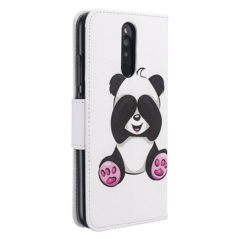 Flip Cover Xiaomi Redmi 8 Panda Sjov