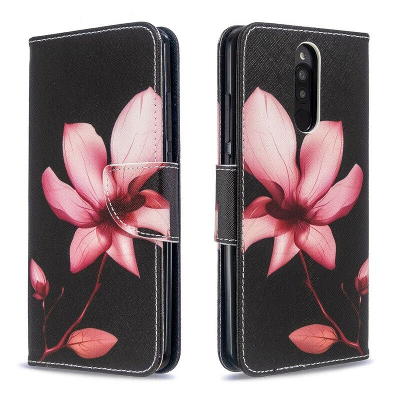 Flip Cover Xiaomi Redmi 8 Pink Blomst