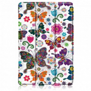 Cover Huawei MatePad 11 Forbedrede Retro Sommerfugle Og Blomster