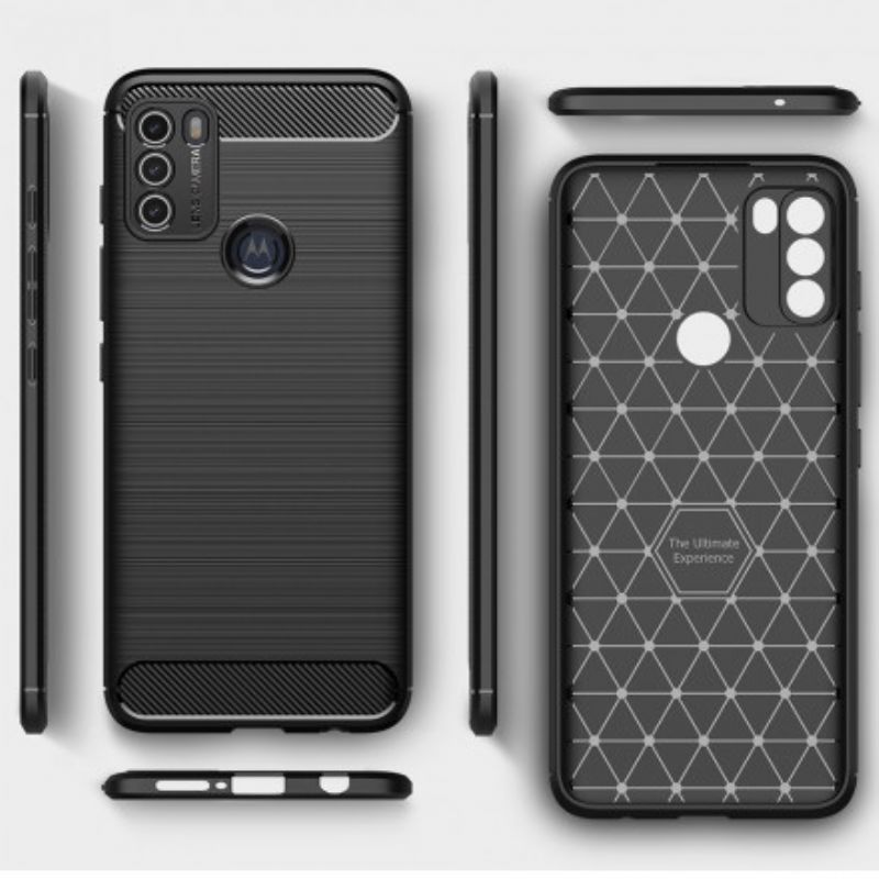 Cover Moto G50 Børstet Kulfiber