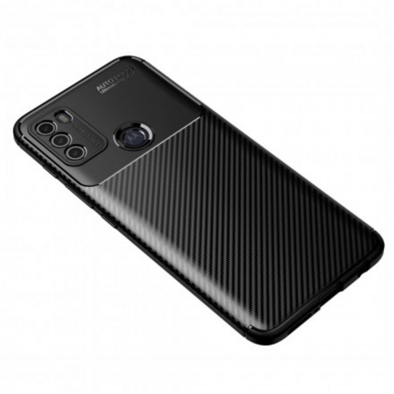 Cover Moto G50 Kulfiberteksturslange