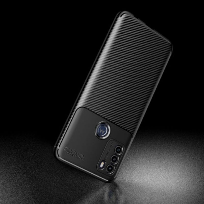 Cover Moto G50 Kulfiberteksturslange