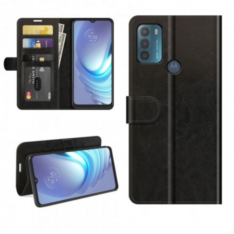 Flip Cover Moto G50 Design Lædereffekt