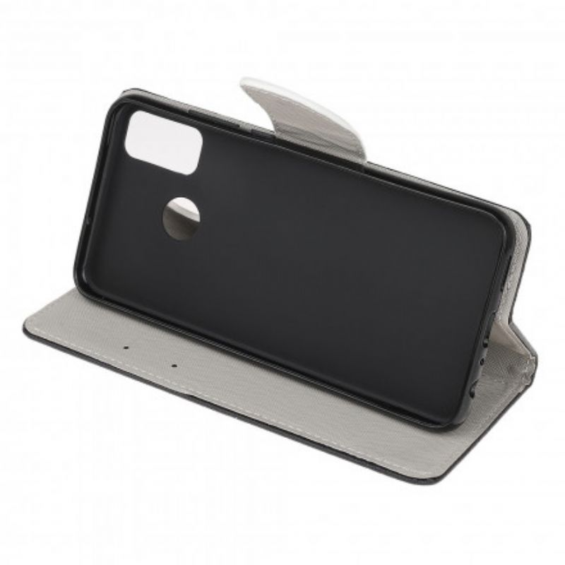 Læder Cover Moto G50 Ugler