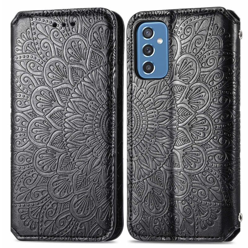 Cover Samsung Galaxy M52 5G Flip Cover Antik Imiteret Læder