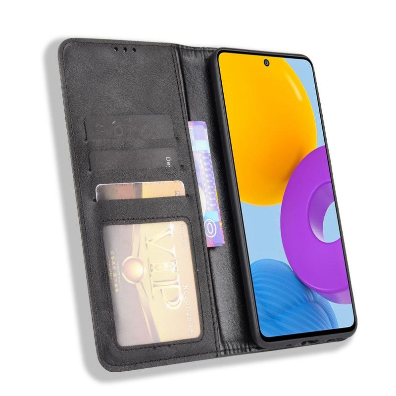 Cover Samsung Galaxy M52 5G Flip Cover Blødt Kunstlæder