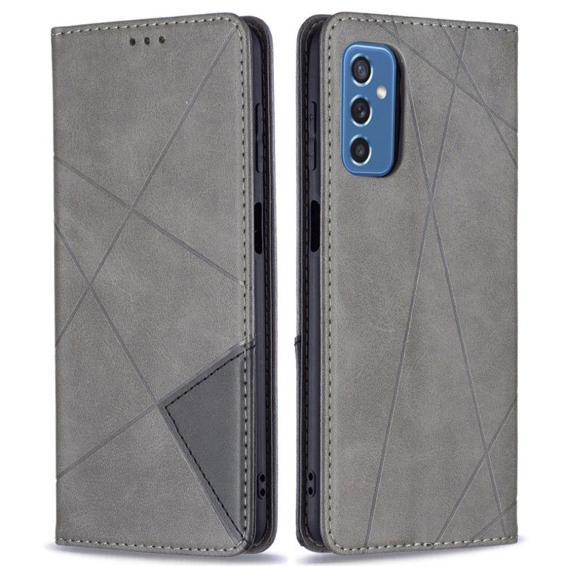 Cover Samsung Galaxy M52 5G Flip Cover Imiteret Læder Mønster