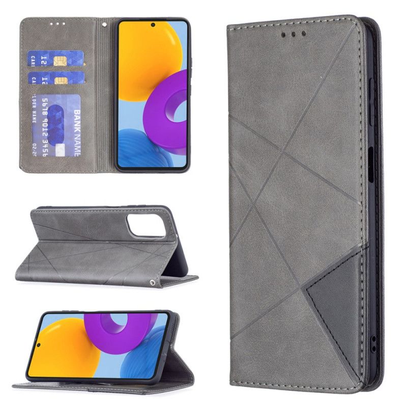 Cover Samsung Galaxy M52 5G Flip Cover Imiteret Læder Mønster