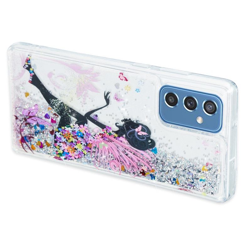 Cover Samsung Galaxy M52 5G Prinsesse Glitter