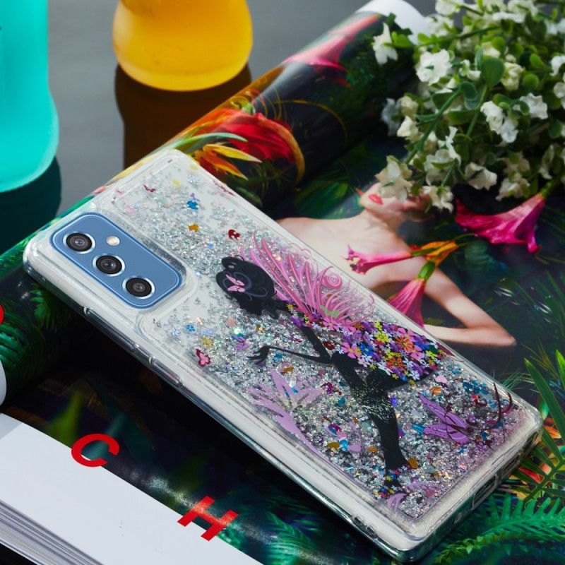 Cover Samsung Galaxy M52 5G Prinsesse Glitter