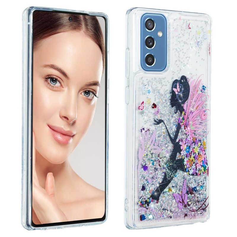 Cover Samsung Galaxy M52 5G Prinsesse Glitter