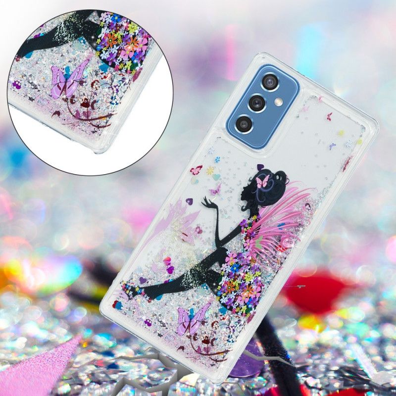 Cover Samsung Galaxy M52 5G Prinsesse Glitter