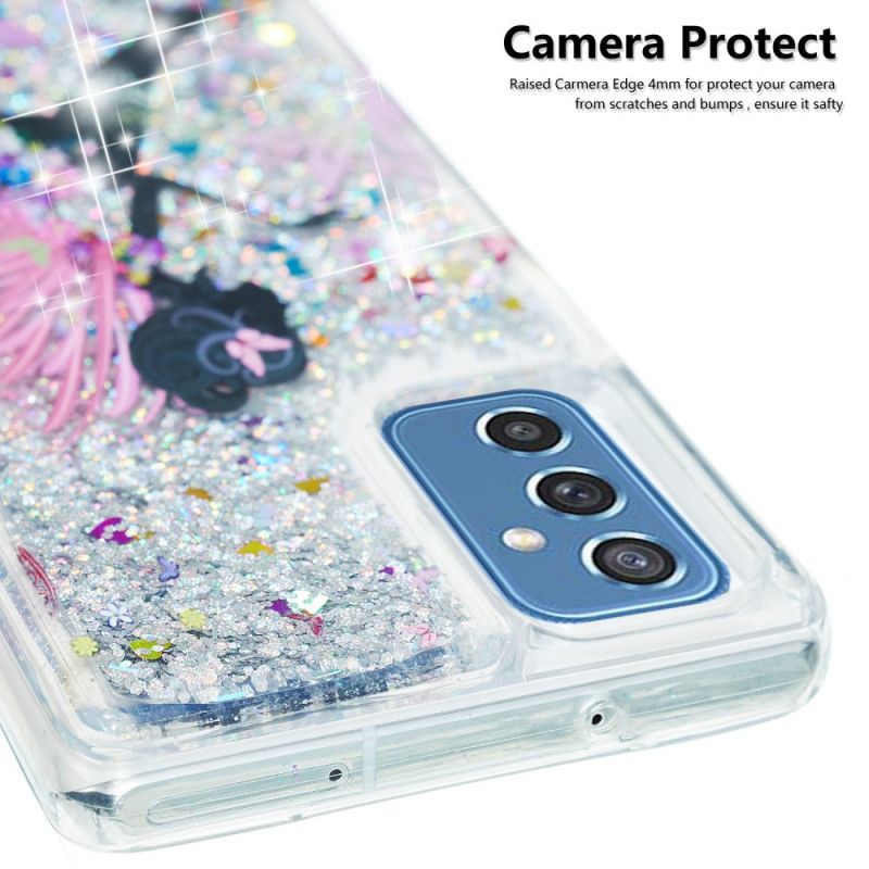 Cover Samsung Galaxy M52 5G Prinsesse Glitter