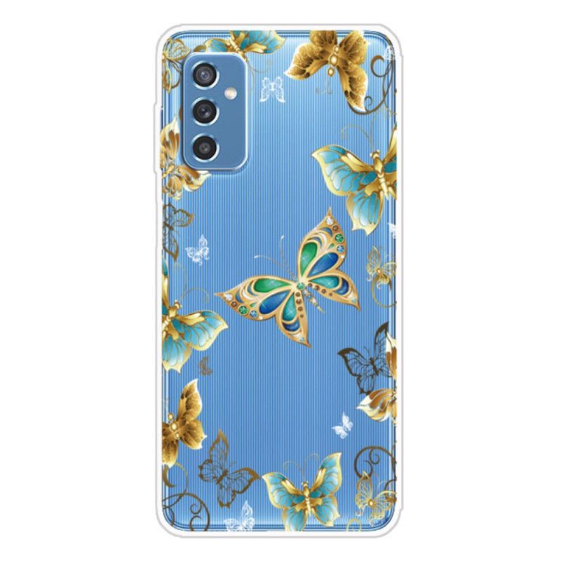 Cover Samsung Galaxy M52 5G Sommerfuglekæde