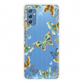 Cover Samsung Galaxy M52 5G Sommerfuglekæde