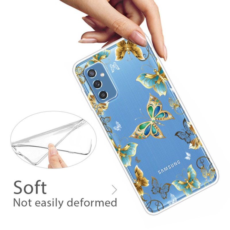 Cover Samsung Galaxy M52 5G Sommerfuglekæde