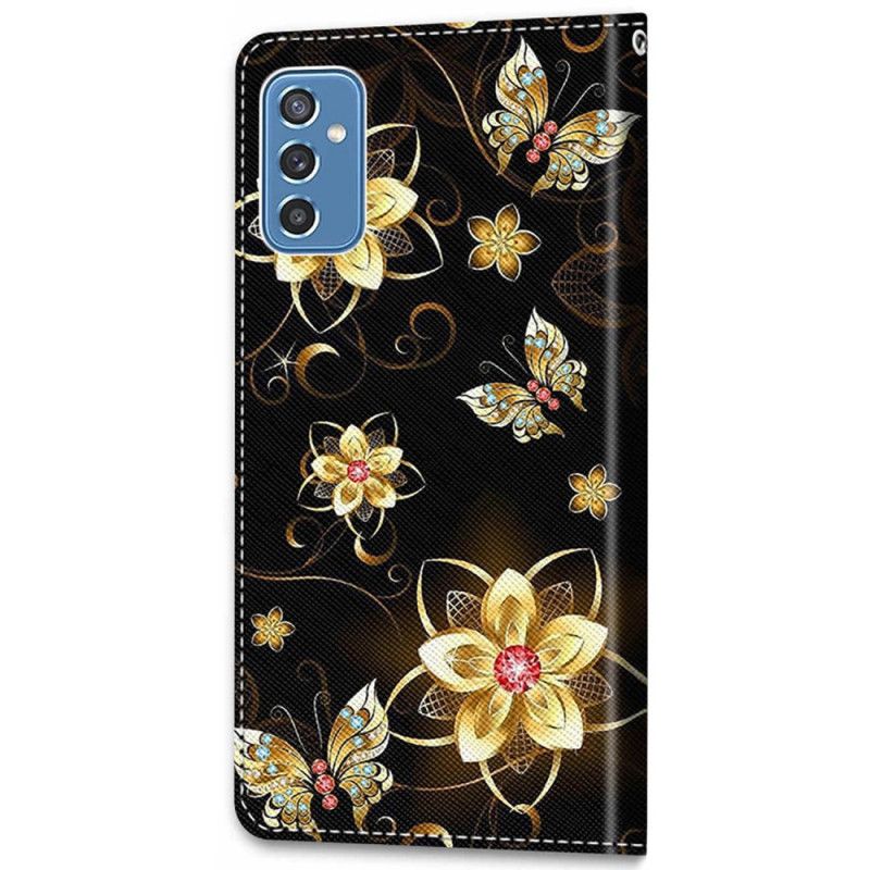 Flip Cover Samsung Galaxy M52 5G Blomster Og Møl