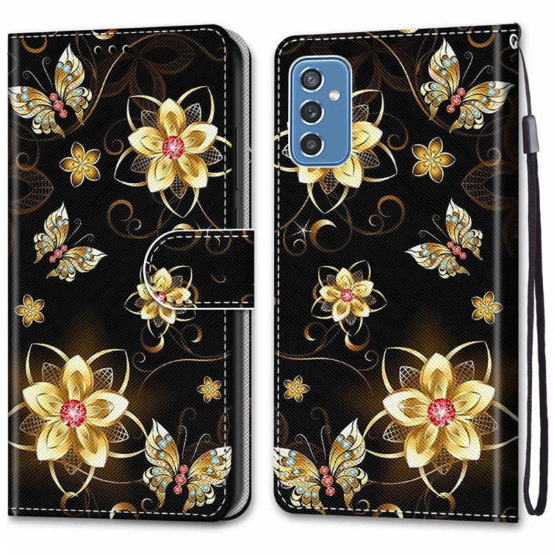 Flip Cover Samsung Galaxy M52 5G Blomster Og Møl