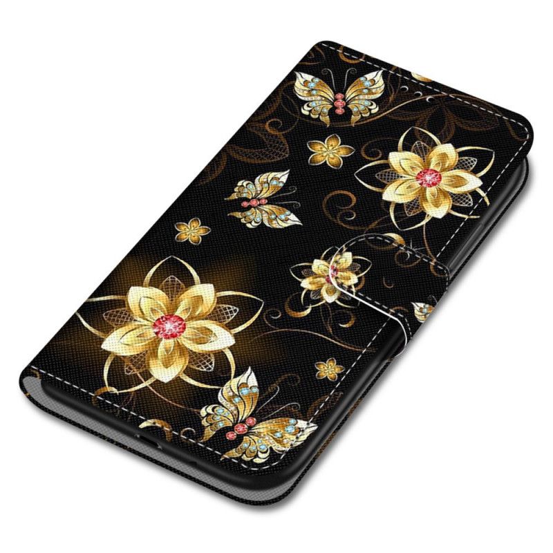 Flip Cover Samsung Galaxy M52 5G Blomster Og Møl