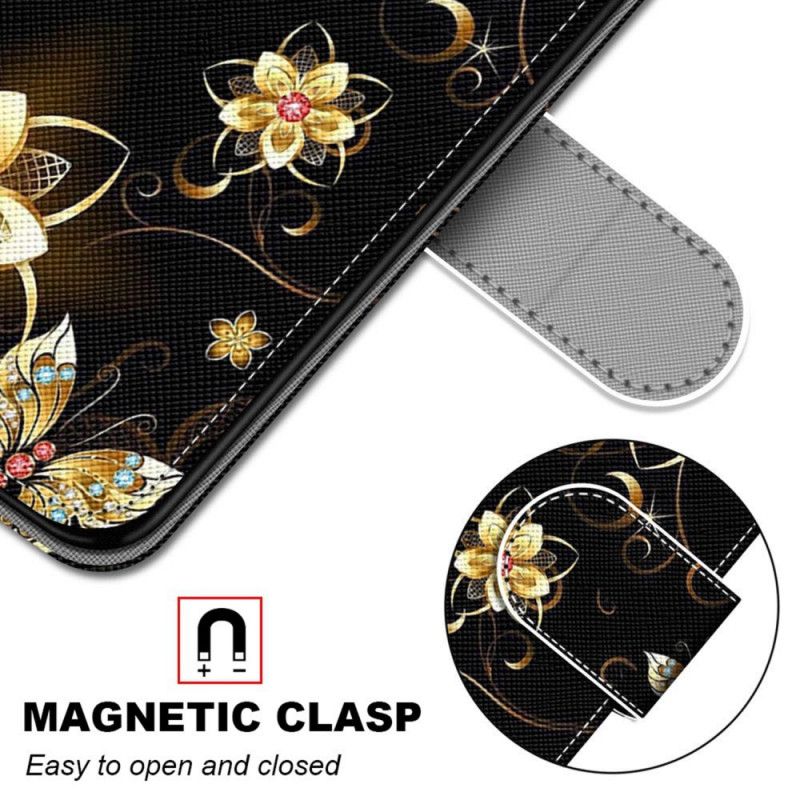 Flip Cover Samsung Galaxy M52 5G Blomster Og Møl