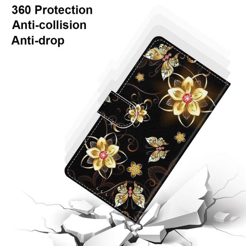 Flip Cover Samsung Galaxy M52 5G Blomster Og Møl