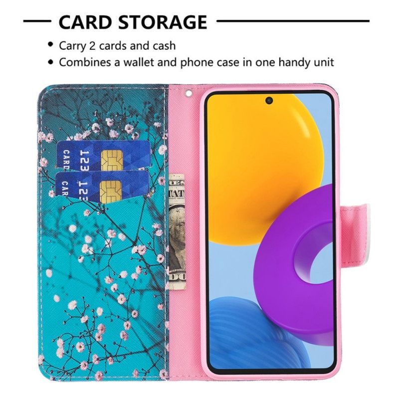 Flip Cover Samsung Galaxy M52 5G Blomstrende Træ