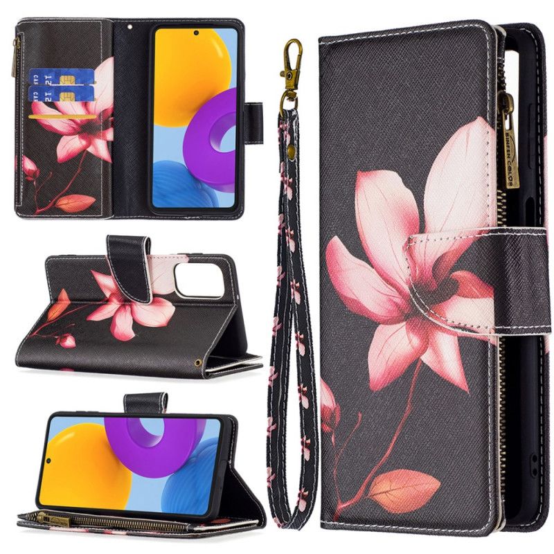 Flip Cover Samsung Galaxy M52 5G Dødelig Blomst