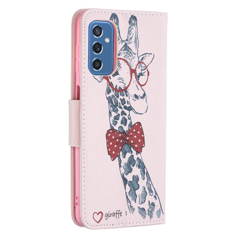 Flip Cover Samsung Galaxy M52 5G Erudit Giraf