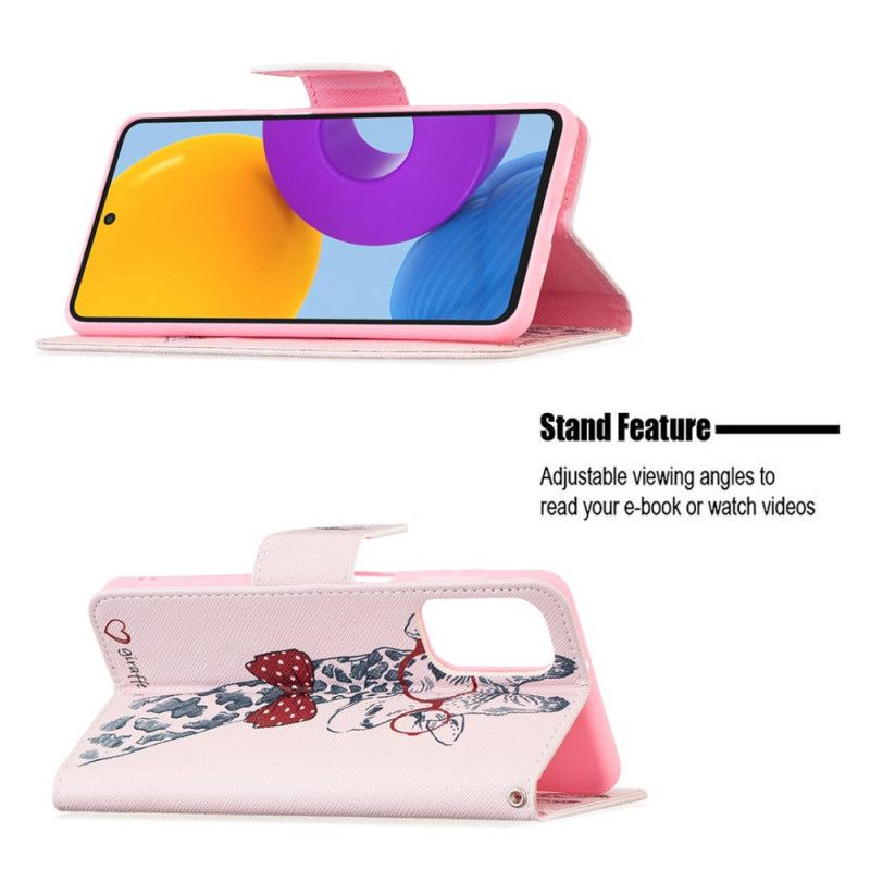 Flip Cover Samsung Galaxy M52 5G Erudit Giraf