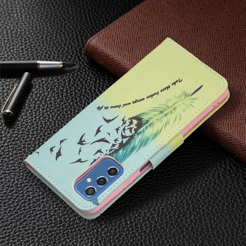 Flip Cover Samsung Galaxy M52 5G Fjer