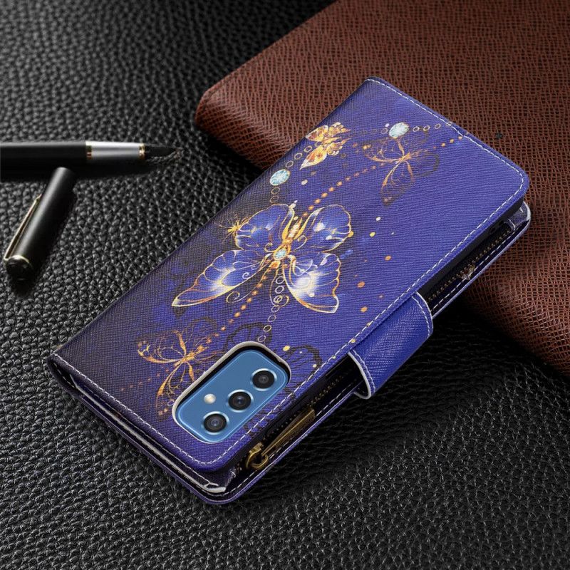 Flip Cover Samsung Galaxy M52 5G Fyrværkeri Sommerfugle