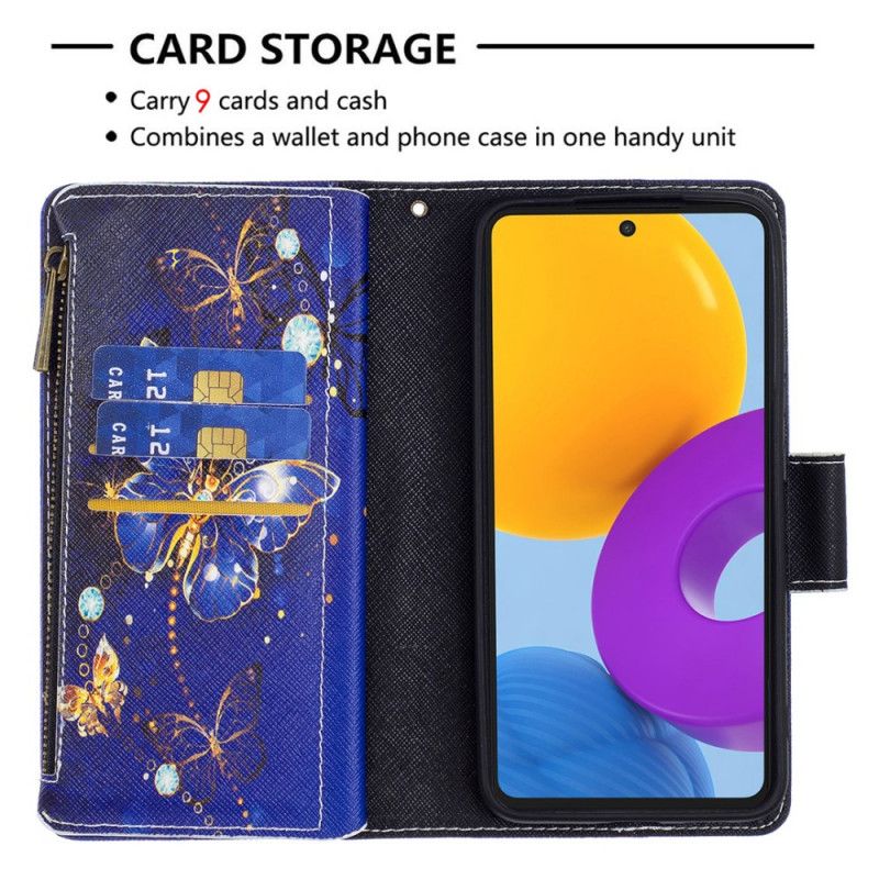 Flip Cover Samsung Galaxy M52 5G Fyrværkeri Sommerfugle