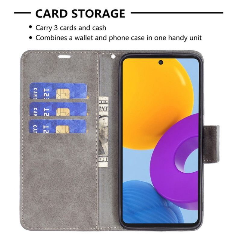 Flip Cover Samsung Galaxy M52 5G Garvet Kunstlæder