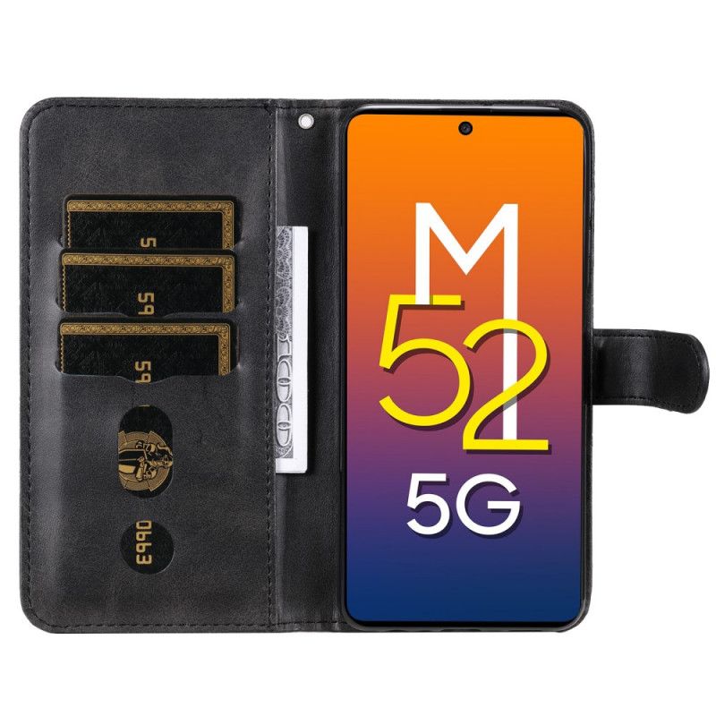 Flip Cover Samsung Galaxy M52 5G Lynlås