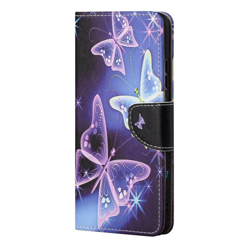 Flip Cover Samsung Galaxy M52 5G Moderne Sommerfugl