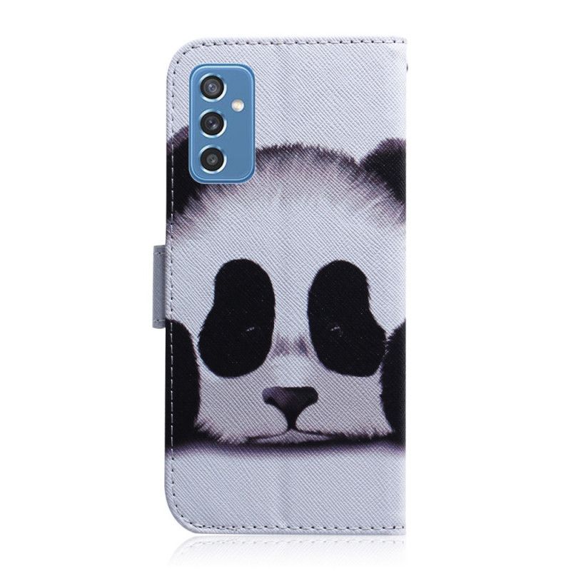 Flip Cover Samsung Galaxy M52 5G Panda Ansigt