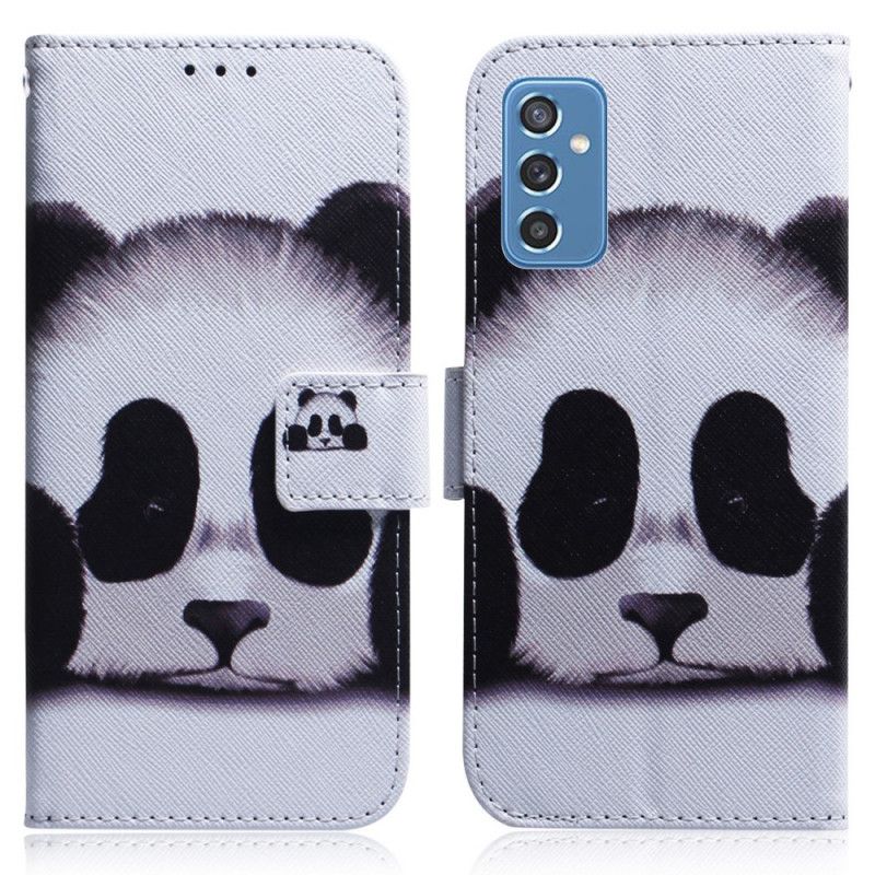 Flip Cover Samsung Galaxy M52 5G Panda Ansigt