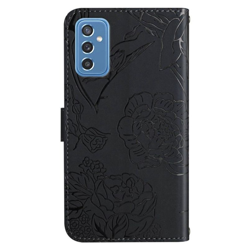 Flip Cover Samsung Galaxy M52 5G Rosemønstre