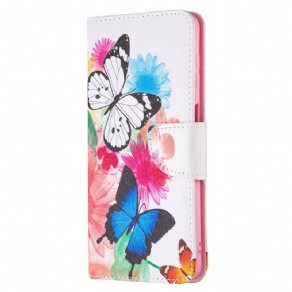 Flip Cover Samsung Galaxy M52 5G Sommerfugledans