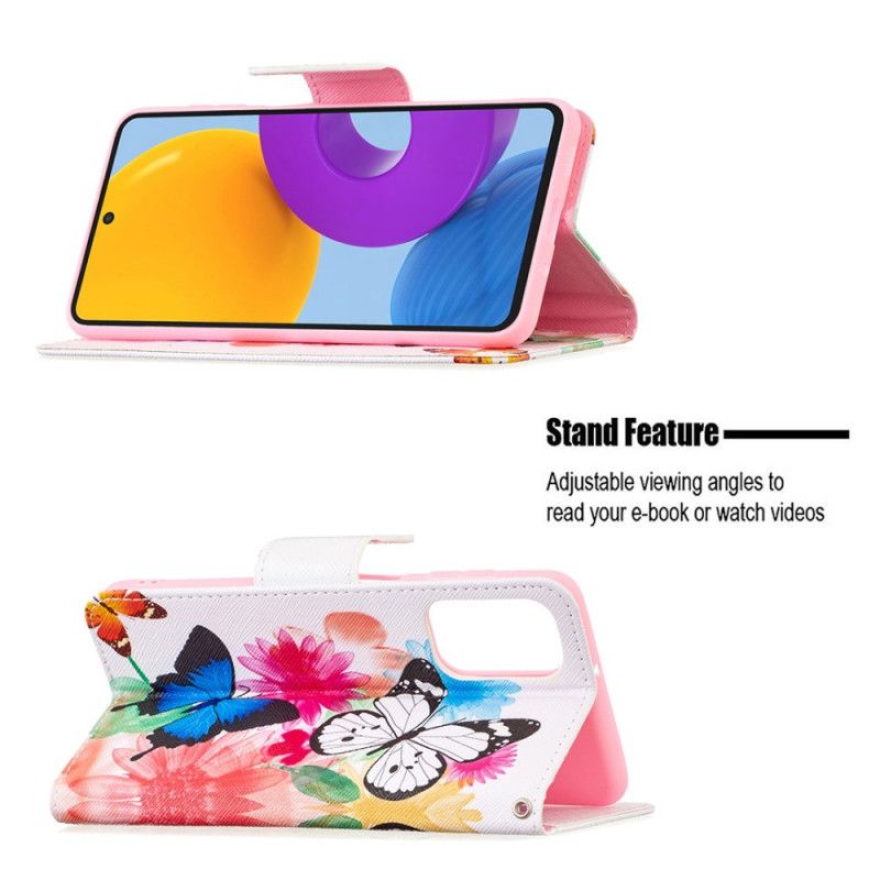 Flip Cover Samsung Galaxy M52 5G Sommerfugledans