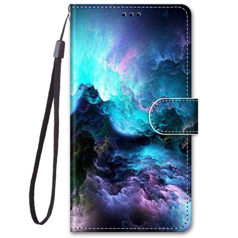 Læder Cover Samsung Galaxy M52 5G Glow In The Dark Storm