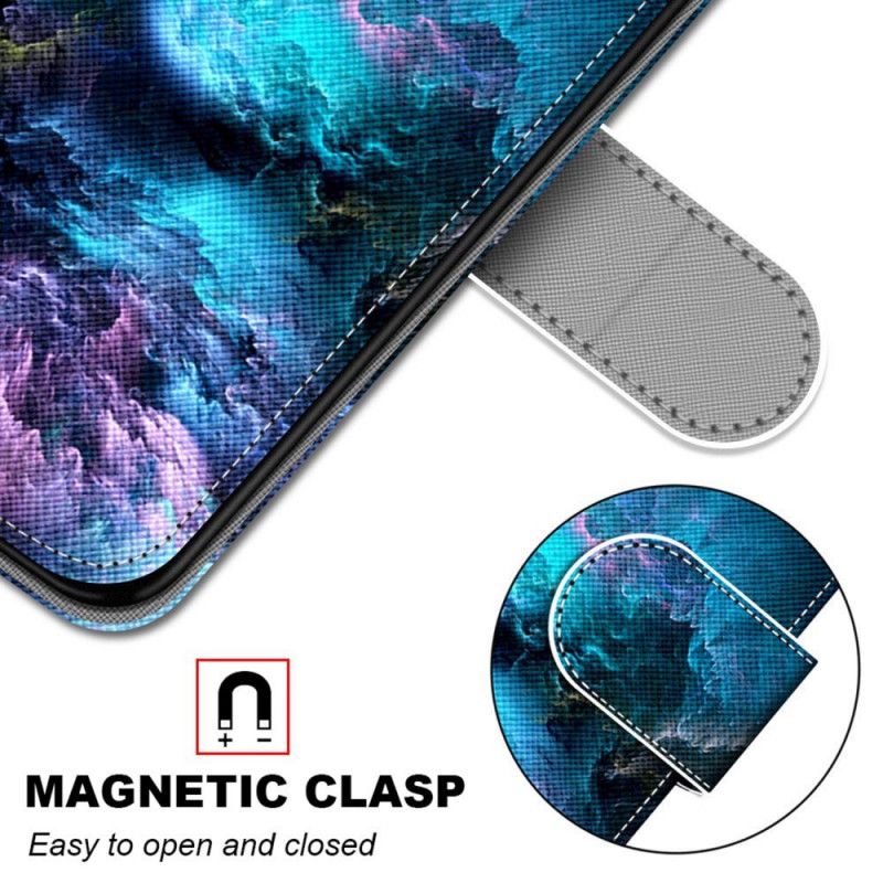 Læder Cover Samsung Galaxy M52 5G Glow In The Dark Storm