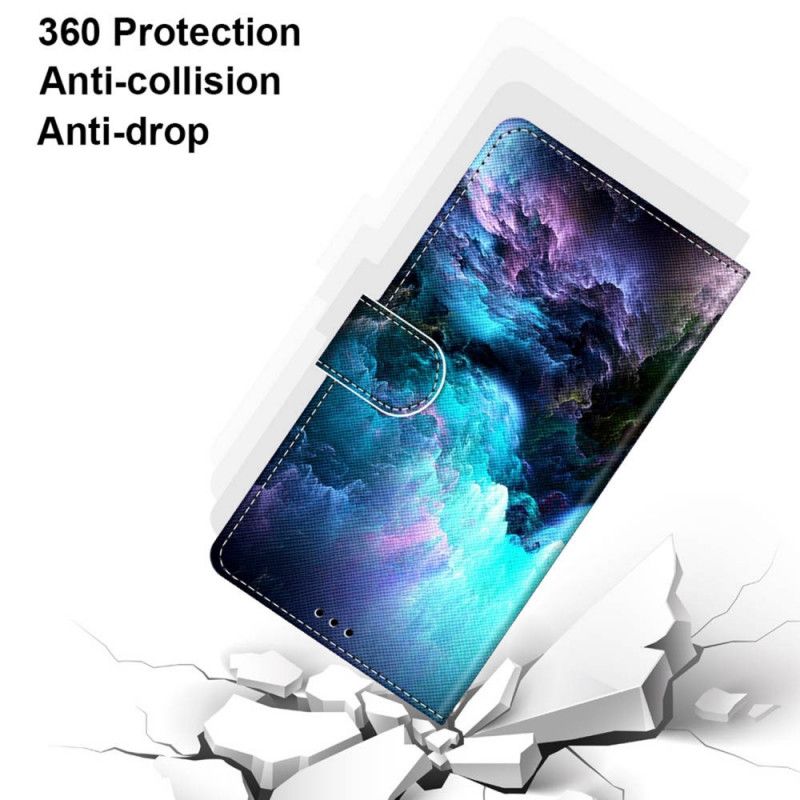 Læder Cover Samsung Galaxy M52 5G Glow In The Dark Storm